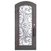 PINKYS Sunset Black Steel Single Arch Doors w/ Handgrip