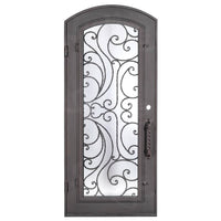 PINKYS Sunset Black Iron Single Arch Door w/ Handgrip