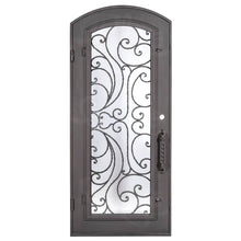 Load image into Gallery viewer, PINKYS Sunset Black Iron Single Arch Door w/ Handgrip