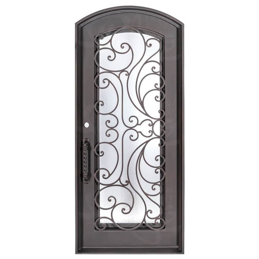 PINKYS Sunset Black Steel Single Arch Doors w/ Handgrip