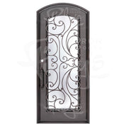 Sunset with Handgrip soft arch top metal door with thermal break for cold climates.