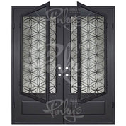 Woodstock flat top door for cold temperatures in bronze finish.