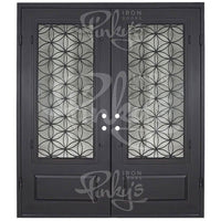 PINKYS Woodstock Exterior Double Flat Steel Doors