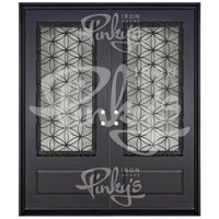 PINKYS Woodstock Exterior Double Flat Steel Doors