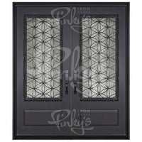 PINKYS Woodstock Exterior Double Flat Steel Doors