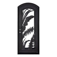 PINKYS Palm Black Steel Single Arch Door