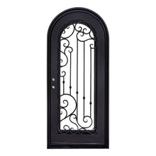 Load image into Gallery viewer, PINKYS Paris Black Steel Single Full Arch Door