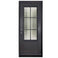 PINKYS Parker Black Steel Single Flat Door