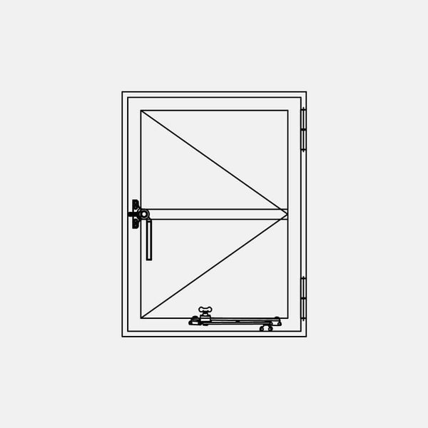 Air Window 0V 1H - Single Casement Portrait | Standard Sizes