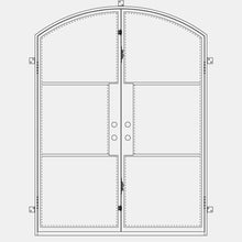 Load image into Gallery viewer, PINKYS Air 4 Black Double Arch Steel Door