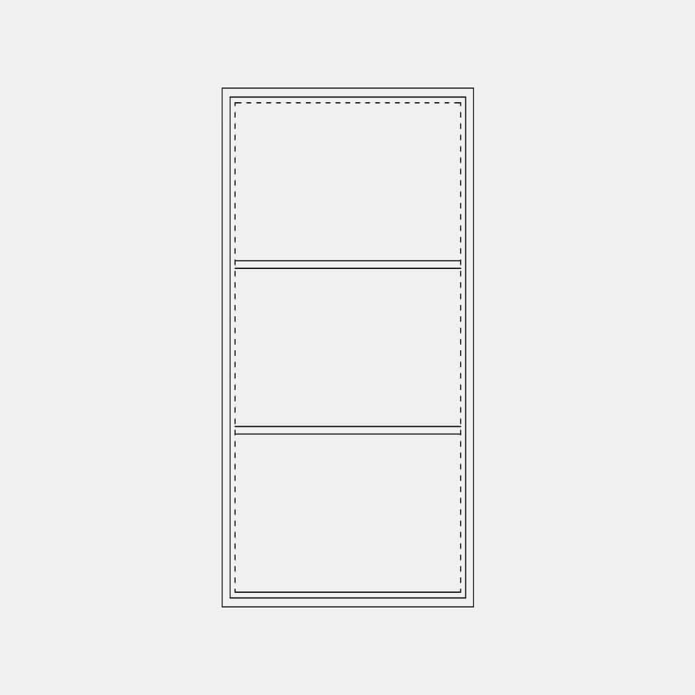 Flat top Transom for single or double doors. Comes with Polyurethane dual foam weather stripping inside each frame, and 3 tempered single pane glass - PINKYS