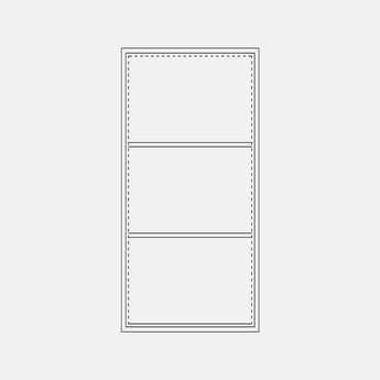 Flat top Transom for single or double doors. Comes with Polyurethane dual foam weather stripping inside each frame, and 3 tempered single pane glass - PINKYS