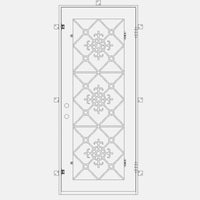 PINKYS San Francisco Black Steel Single Flat door