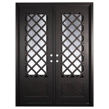 Load image into Gallery viewer, PINKYS Queensway Black Exterior Double Flat Steel Doors