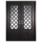 PINKYS Queensway Black Steel Double Flat Doors