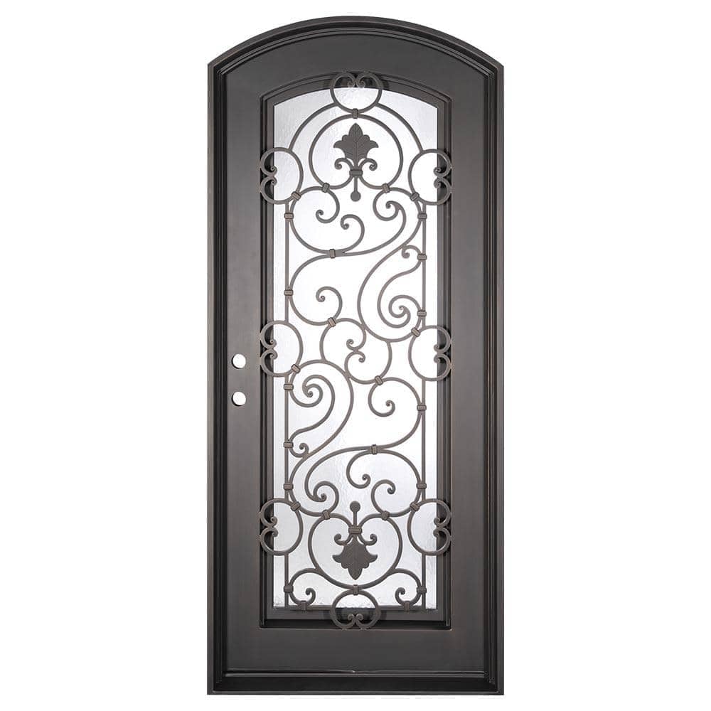 PINKYS Shavo Black Steel Single Arch Doors