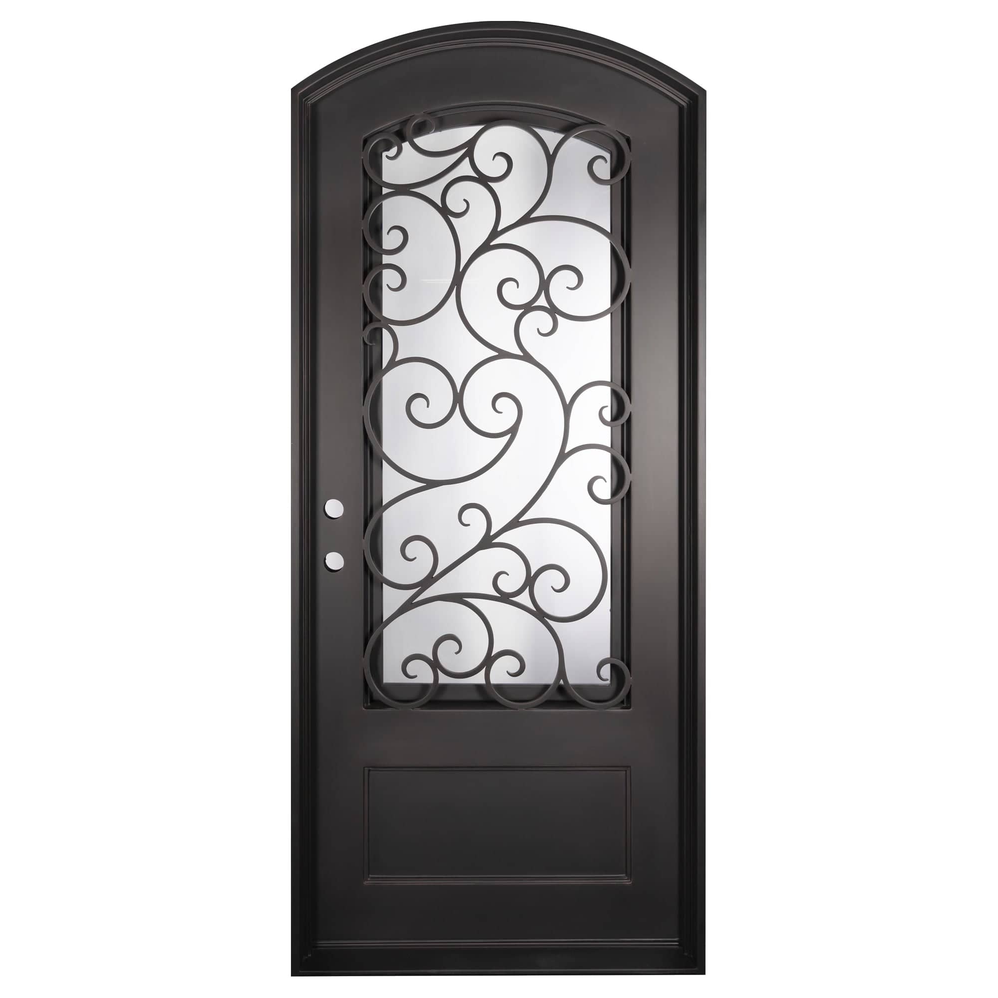 PINKYS Story Black Steel Single Arch Door