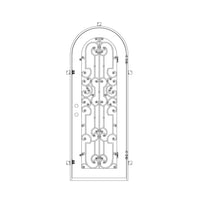 PINKYS Washington Single Full Arch Door