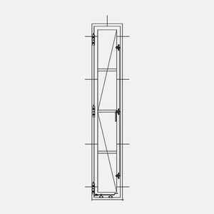 PINKYS Single Casement Steel Window (Bolt Through Design)