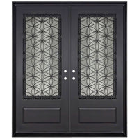 PINKYS Woodstock Exterior Double Flat Steel Doors