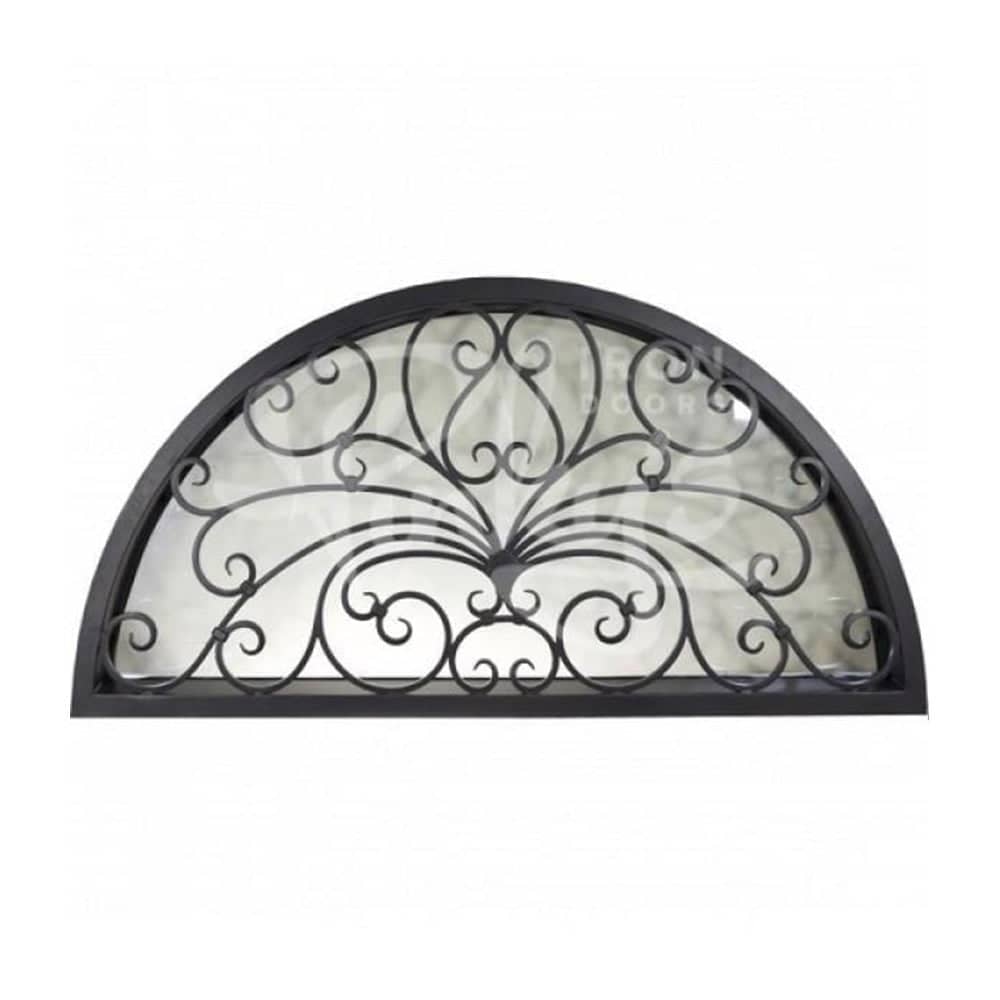 PINKYS Miracle Full Arch Black Steel Transom