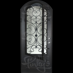 PINKYS Night Black Steel Single Arch Door