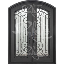 Load image into Gallery viewer, PINKYS Paris Black Exterior Double Arch Steel Doors