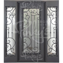 Load image into Gallery viewer, PINKYS Paris steel flat top steel door w/ sidelights