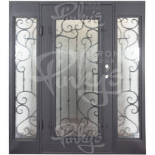 Load image into Gallery viewer, PINKYS Paris steel flat top steel door w/ sidelights