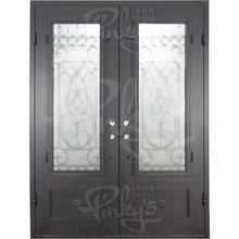 Load image into Gallery viewer, PINKYS Parkside Black Steel Double Flat Doors