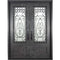 PINKYS Parkside Black Steel Double Flat Doors