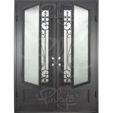 Load image into Gallery viewer, PINKYS Parkside Black Steel Double Flat Doors