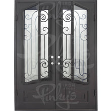 Load image into Gallery viewer, PINKYS Piano Black Steel Double Flat Doors