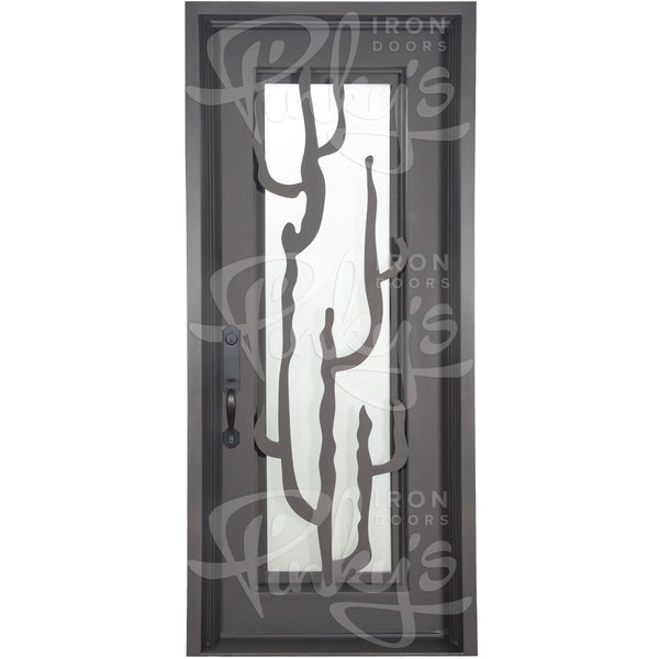 Roadtrip flat top metal door with thermal break in bronze color.