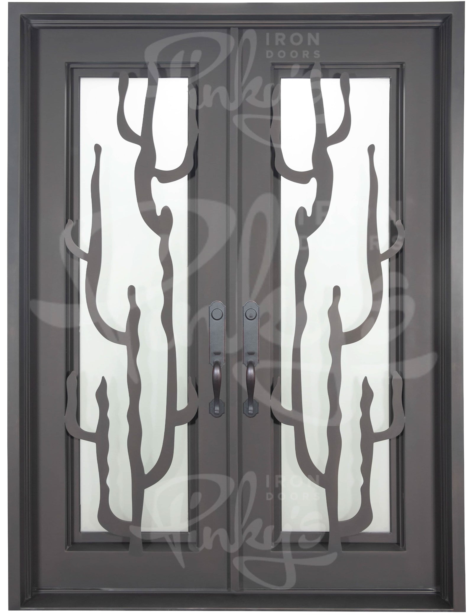 Queensway flat top double exterior door thermally broken with double glass.