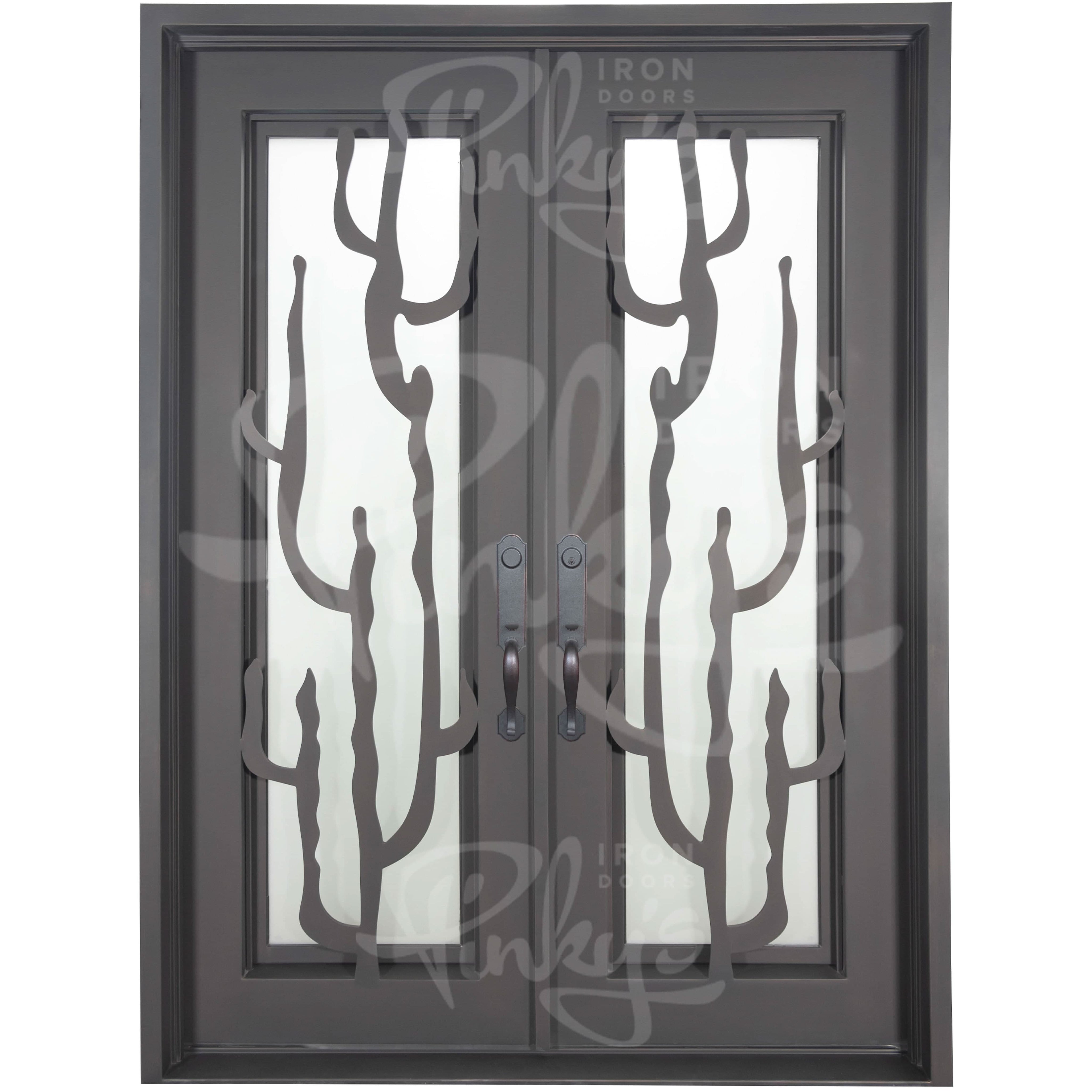 Queensway flat top double exterior door thermally broken with double glass.