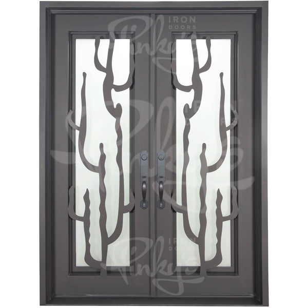 Queensway flat top double exterior door thermally broken with double glass.