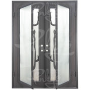 Queensway thermally broken flat top patio door with tempered glass.