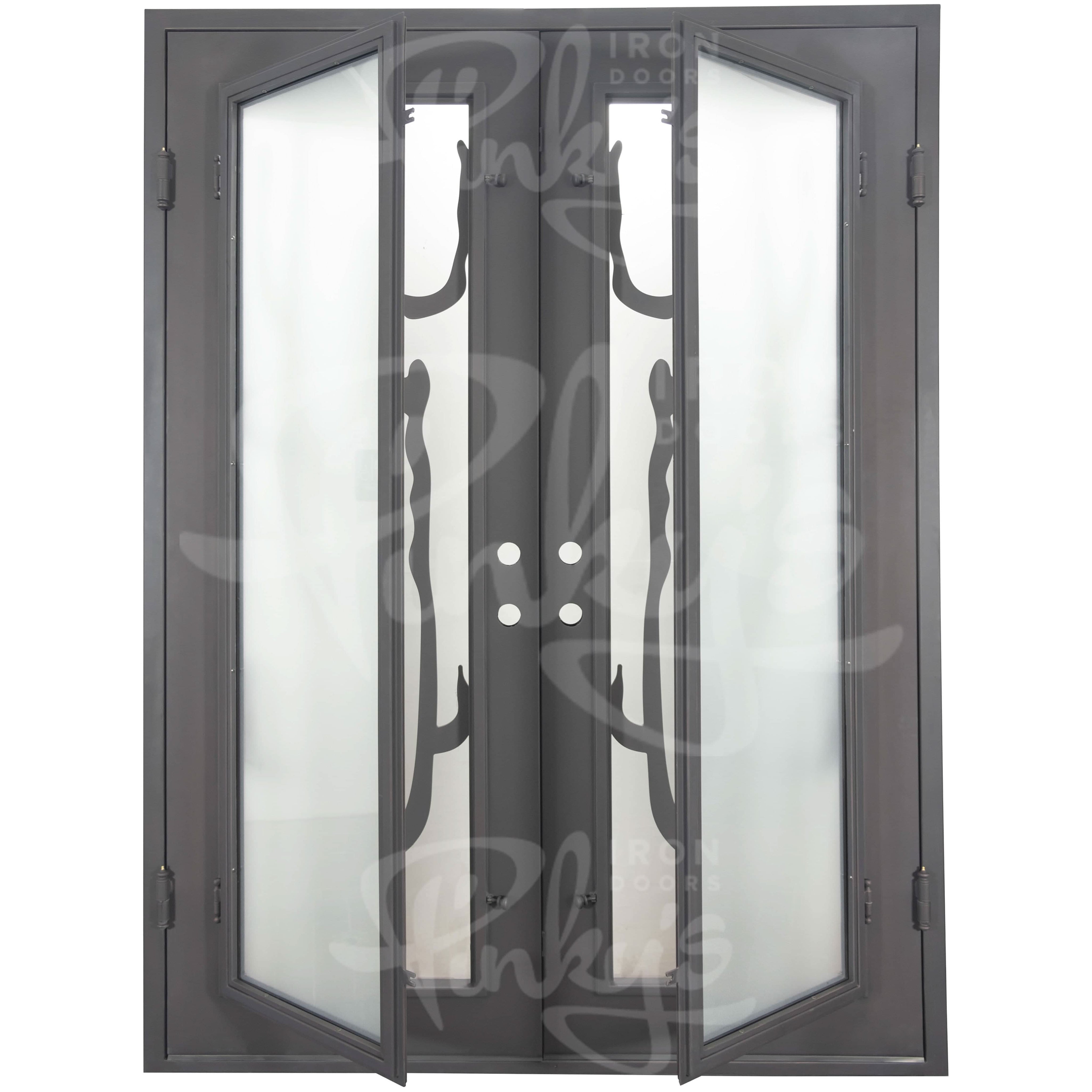 Queensway thermally broken flat top patio door with tempered glass.