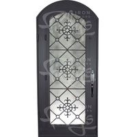PINKYS San Francisco Black Steel Single Arch door