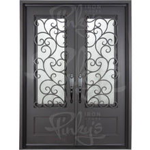 Load image into Gallery viewer, PINKYS Story Black Exterior Double Flat Steel Doors